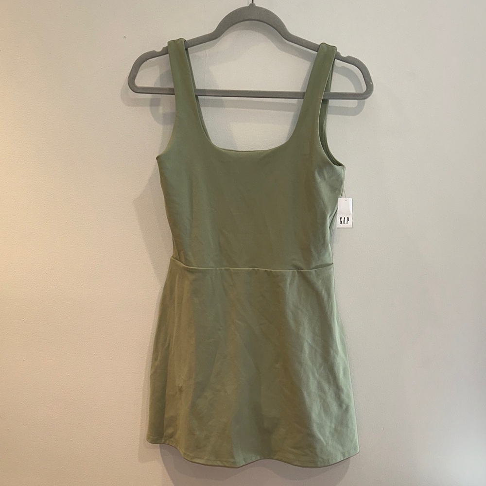 NWT GAP Sage Green Sleeveless Active Dress